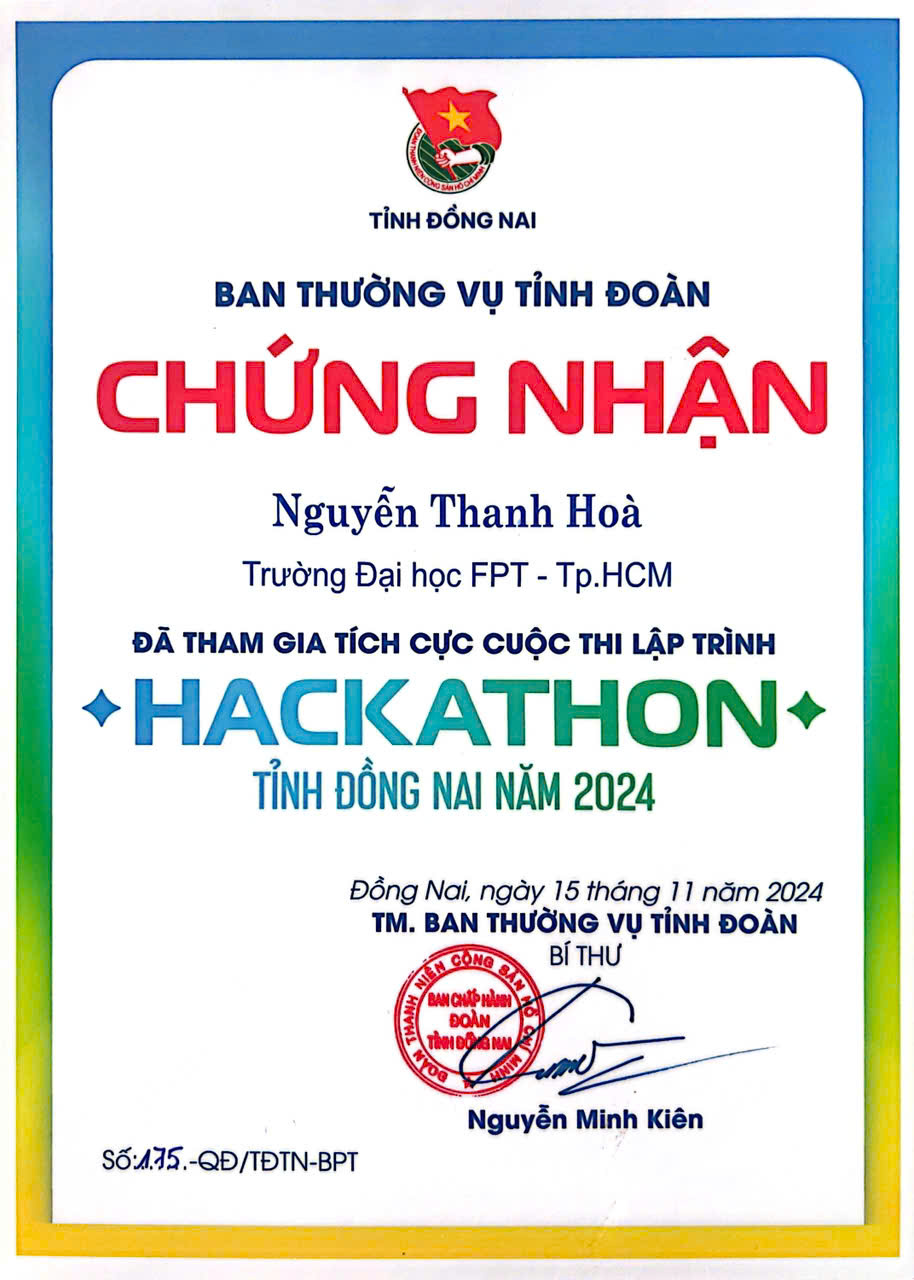 Hackathon 2024 Dong Nai Province